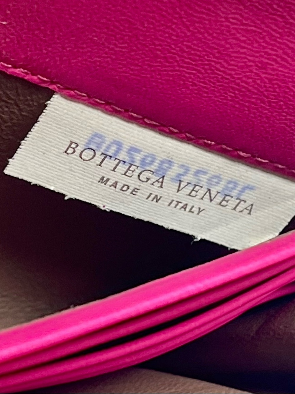 LIKE NEW BOTTEGA VENETA INTRECCIATO CONTINENTAL NAPPA LEATHER DEEP PINK WALLET - Picture 17 of 17